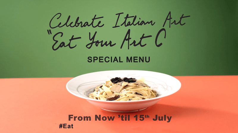 Celebrate Italian Art “EAT YOUR ART OUT” Special Menu : Truffle Linguini